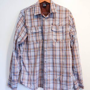 VOLCOM FLANNEL - SIZE LARGE - SUMMER BUTTON DOWN CASUAL SHIRT